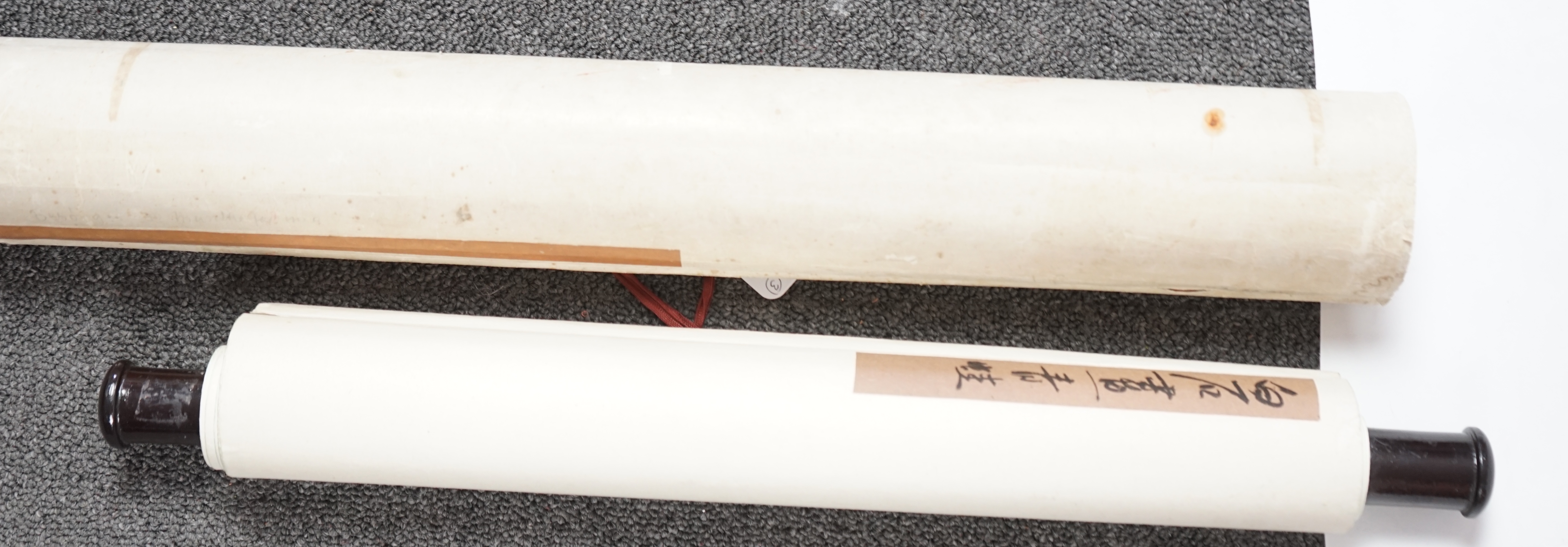 Three Chinese scroll paintings, 19th/20th century